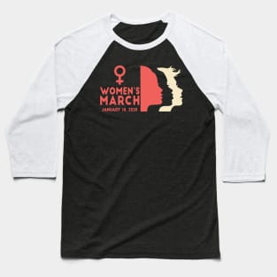 Women's March January 18, 2020  WomensWave Baseball T-Shirt